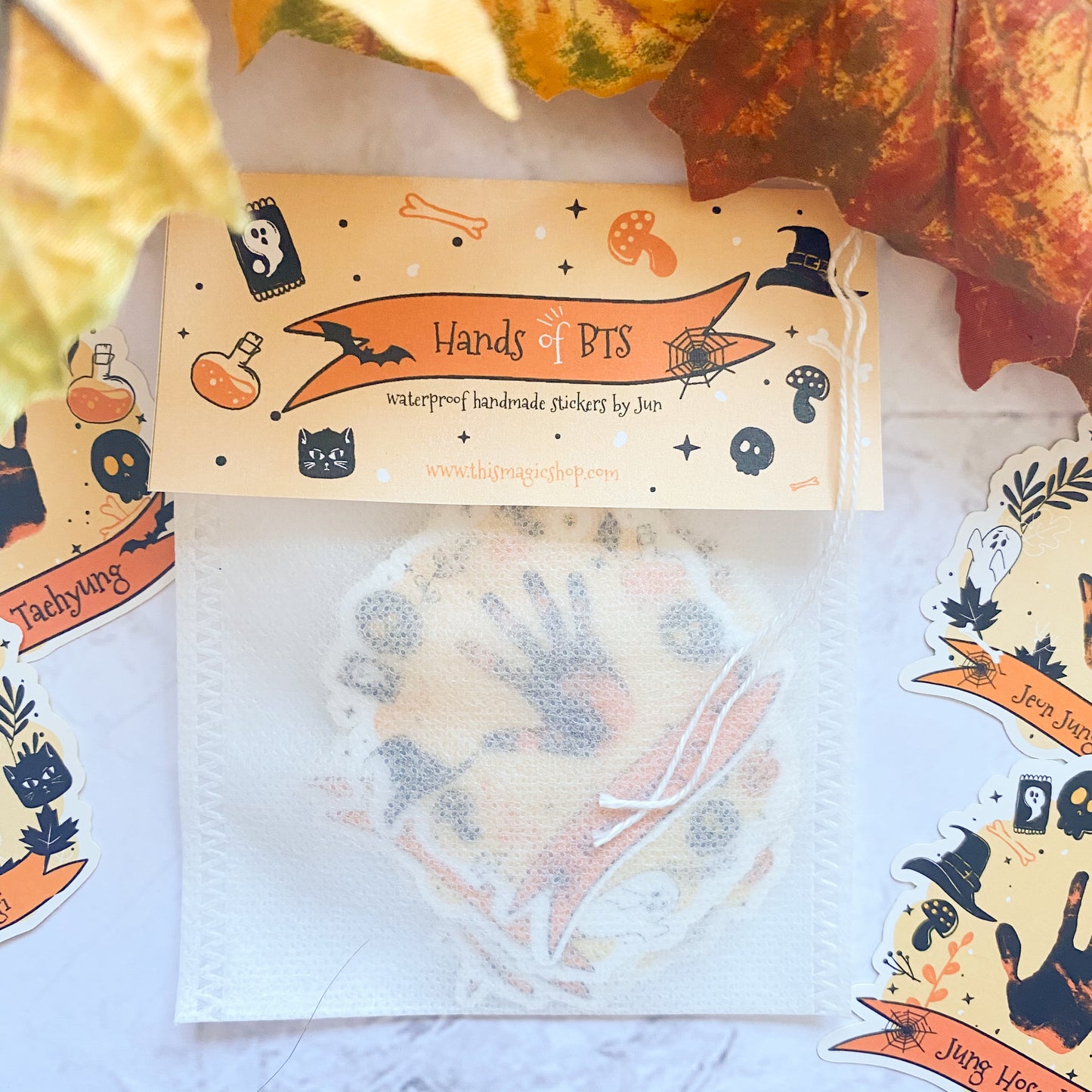 BTS Halloween themed waterproof Sticker flakes