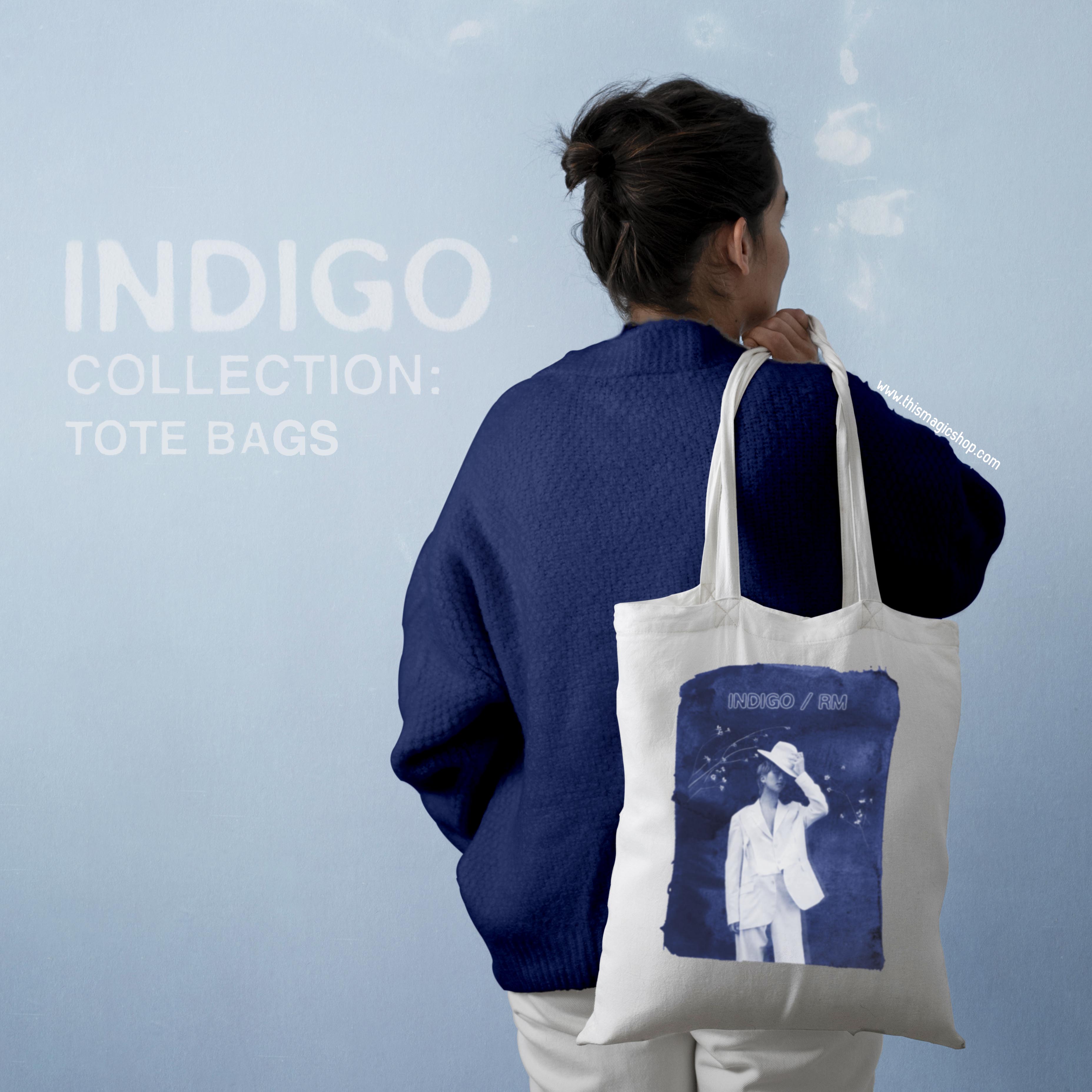 プレゼント BTS RM indigo DENIM TOTE BAG ナムジュン リール