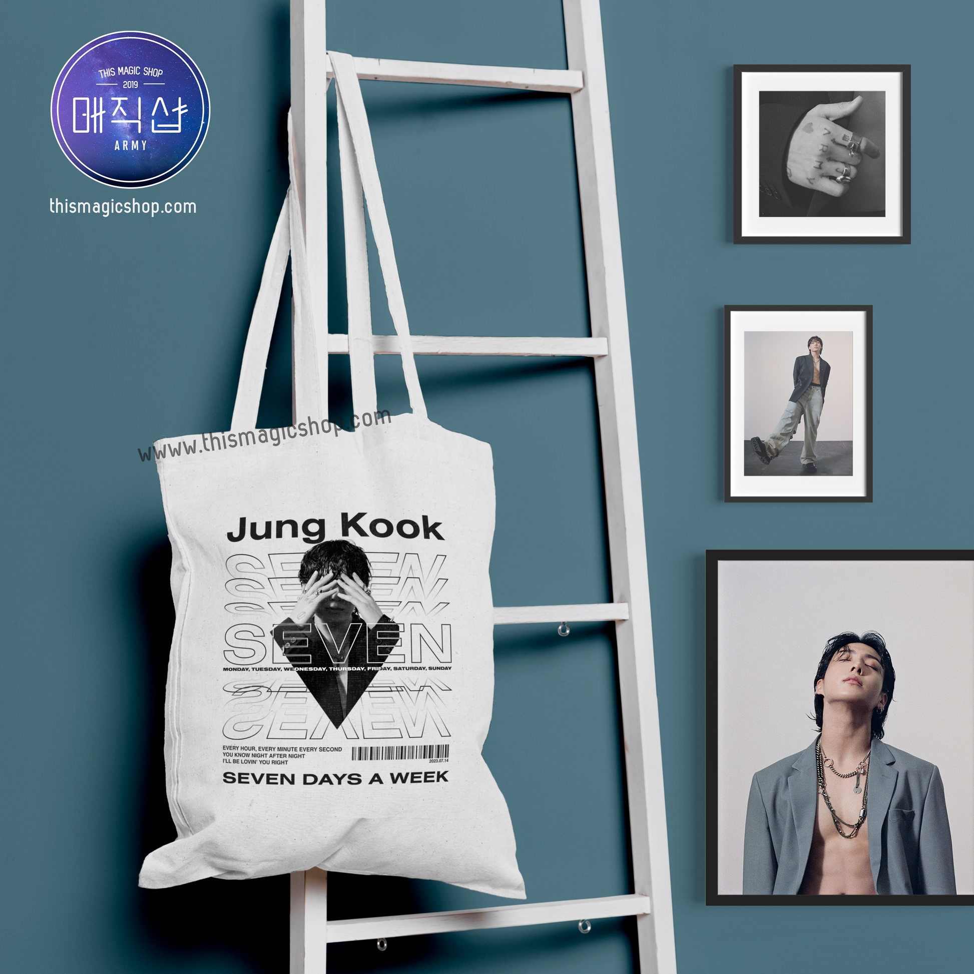 BTS Jungkook Seven Tote Bag – ThisMagicShop BTS Jungkook Seven Tote Bag – ThisMagicShop
