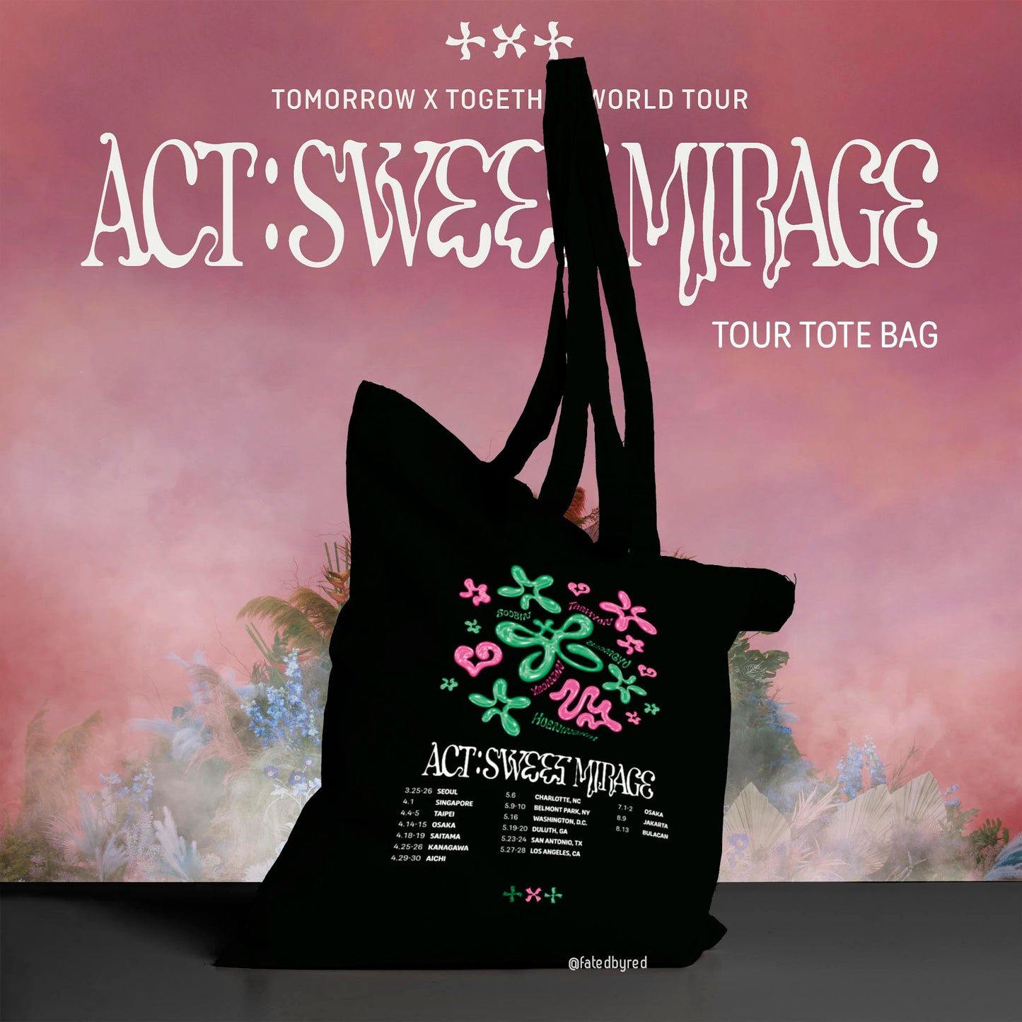 Tomorrow x Together TXT Sweet Mirage Concert Tour Tote Bag