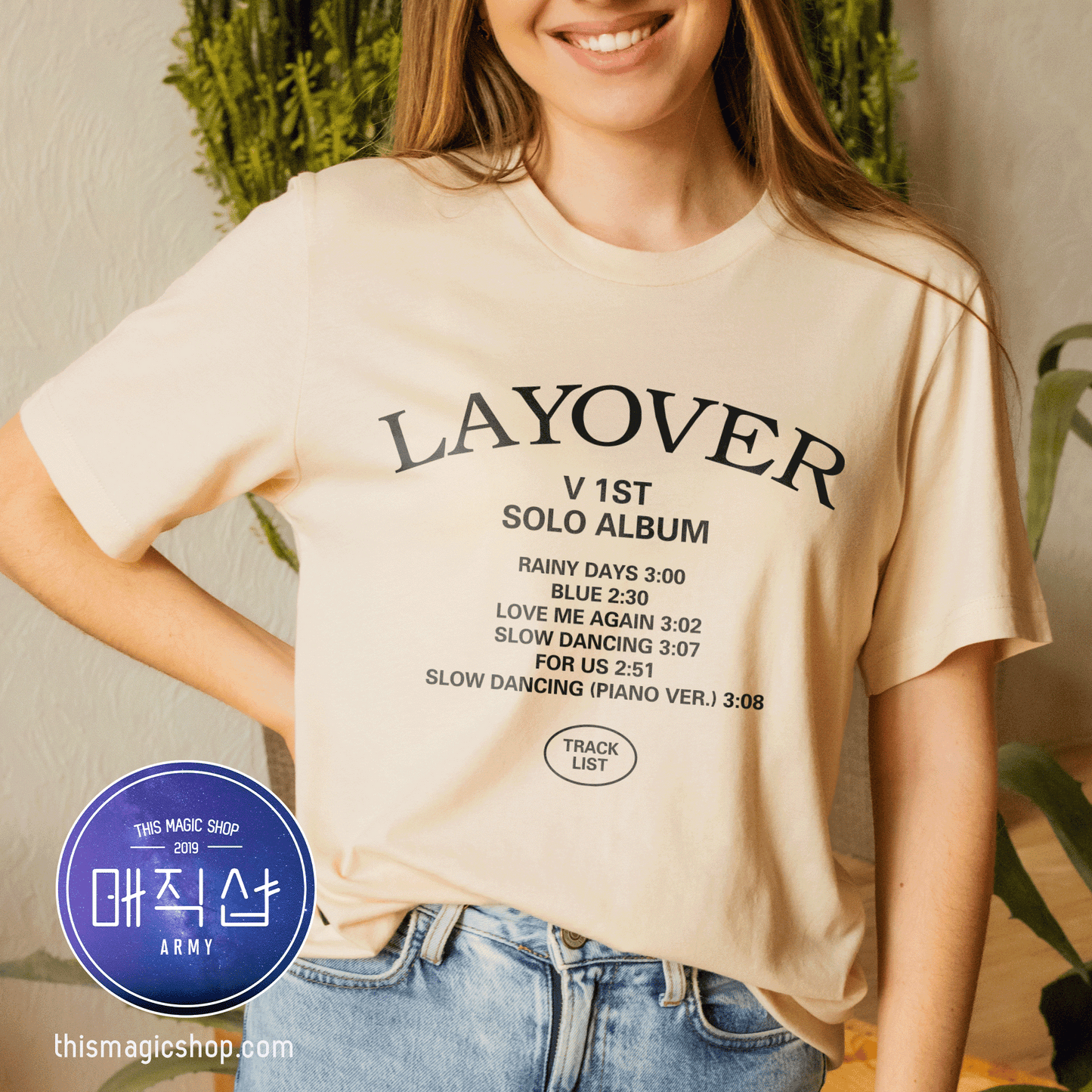 V Taehyung "LayoVer | Tracklist" T-Shirt