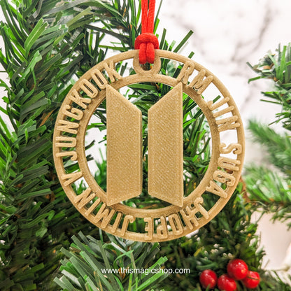 BTS / SKZ / TXT Christmas Tree Ornament Decoration 3D printed