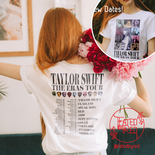 Taylor Swift "The Eras Tour Concert" T-Shirt - with UPDATED European Tour dates and cities!