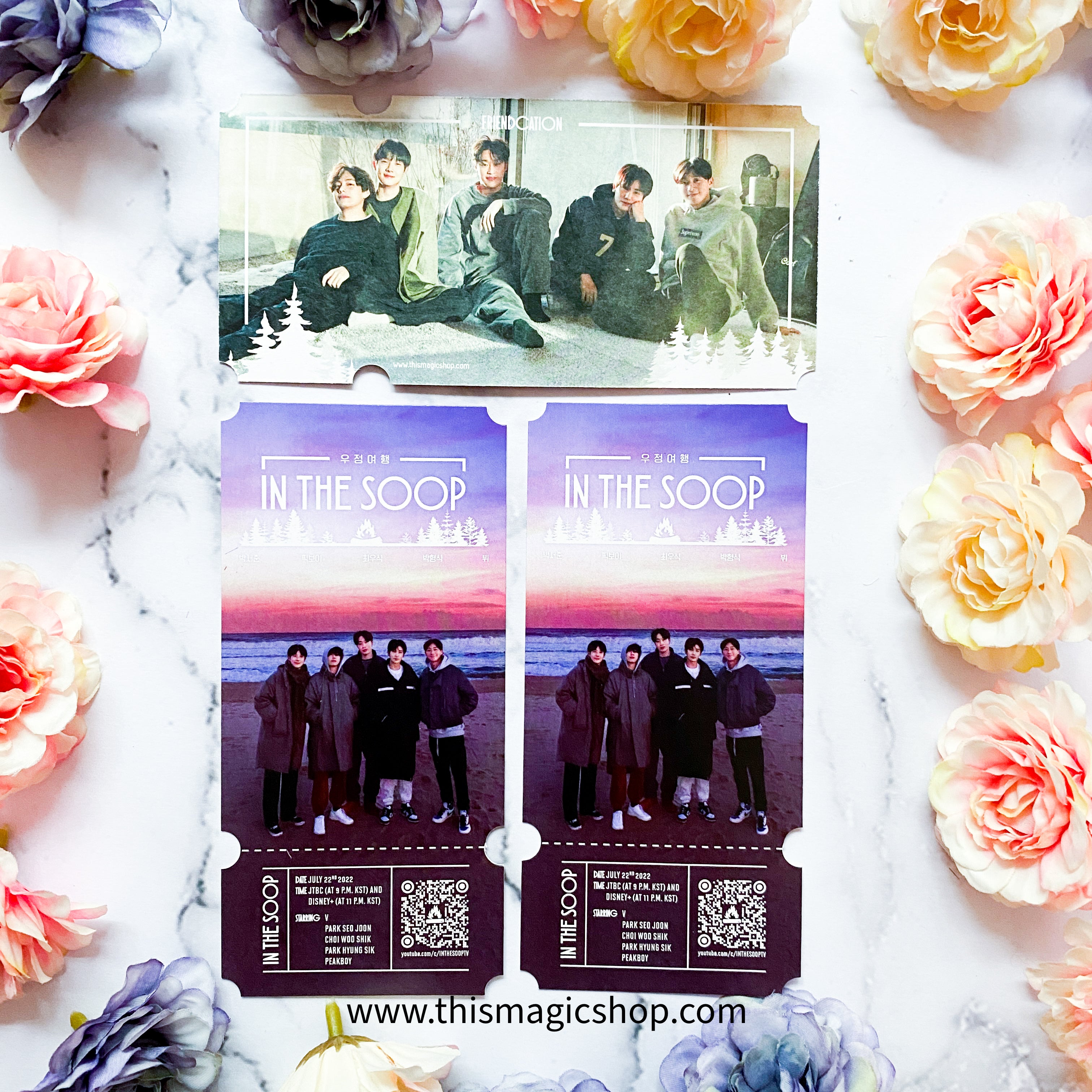 BTS in the SOOP WOOGA squad friendcation commemorative ticket V, Park –  ThisMagicShop