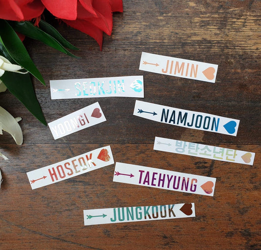 BTS NAME DECAL pour Army Bomb