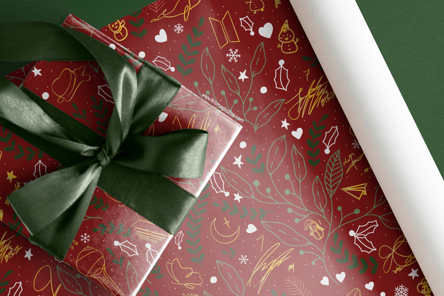 Subtle BTS CHRISTMAS gift wrapping paper